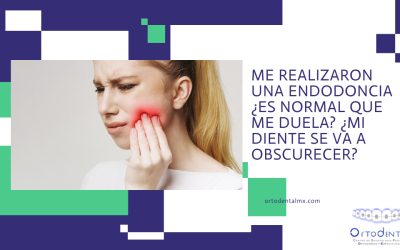 Me realizaron una endodoncia ¿Es normal que me duela? ¿Mi diente se va a obscurecer?